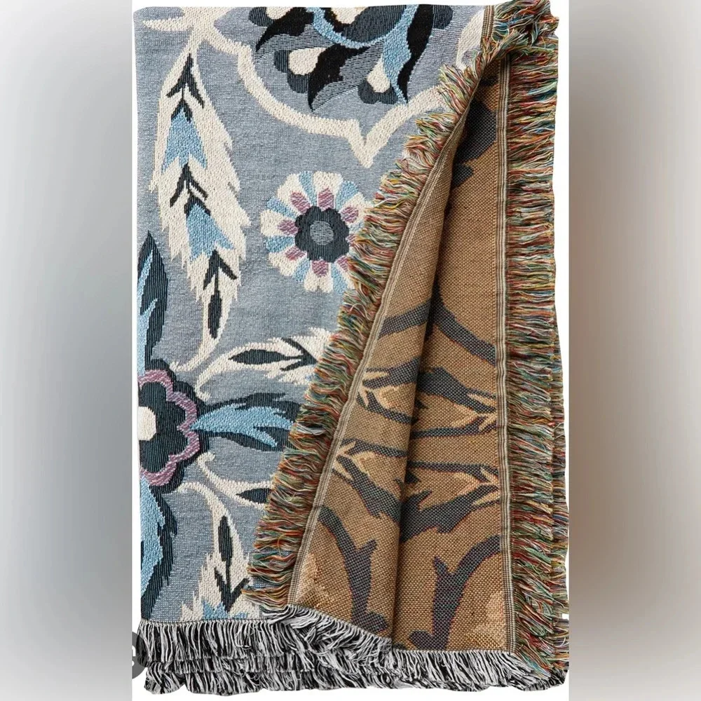 Vera Bradley NWT woven throw blanket Plaza Tile print - Picture 5 of 5